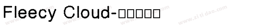 Fleecy Cloud字体转换